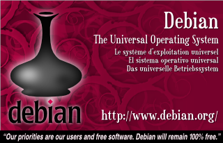 Sam’s Debian business card (back)
